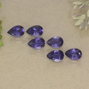 Violeta oscuro Iolita Gema - 0.3ct Corte en forma de pera (ID: 498176)