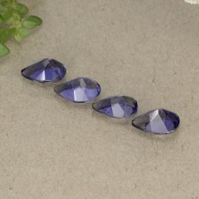 Iolite Gemstones in 6 x 4 mm (calibrated) Size for Sale, Iolite Stones in Deep Violet Color
