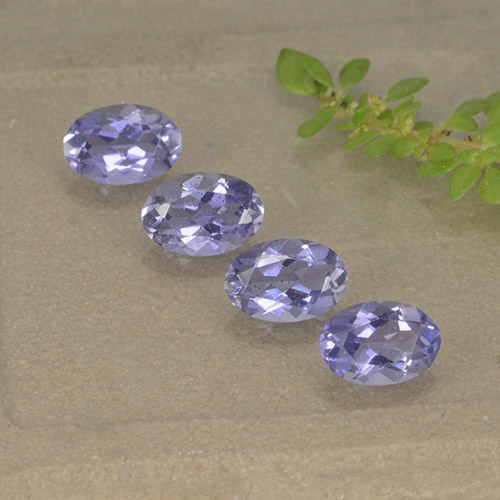 Розовато-фиолетовый Иолит Камень - 0.4ct Фасетный Овал (ID: 499111)