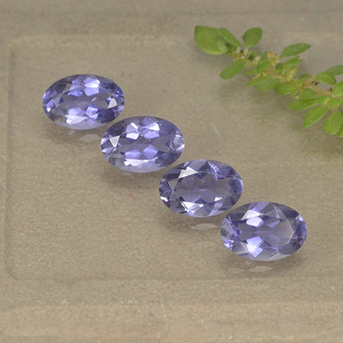 Pinkish Violet Iolite Gem - 0.4ct Oval Facet (ID: 499112)