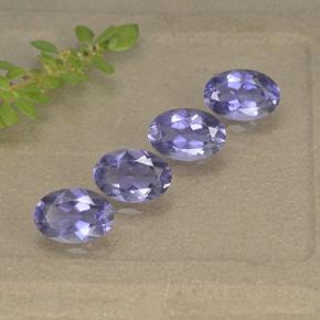 1.52 ctw Violet Iolite Stones, Natural Iolite in Oval Facet Shape for Sale