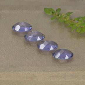 Iolite Gemstones in 6 x 4 mm (calibrated) Size for Sale, Iolite Stones in Pinkish Violet Color