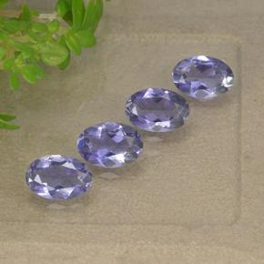 1.49 ctw Violet Iolite Stones, Natural Iolite in Oval Facet Shape for Sale