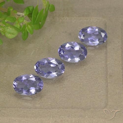 1.43 ctw Violet Iolite Stones, Natural Iolite in Oval Facet Shape for Sale