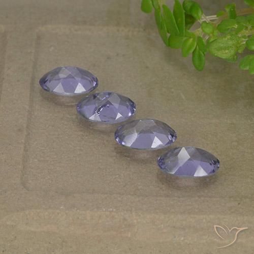 Iolite Gemstones in 5.9 x 4.2 mm Size for Sale, Iolite Stones in Medium Light Violet Color