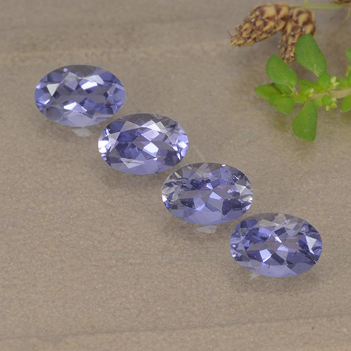 Deep Purple Iolite Gem - 0.4ct Oval Facet (ID: 499123)