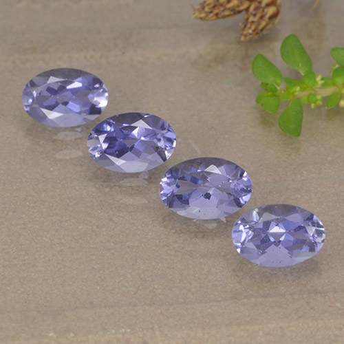 Dark Bluish Purple Иолит Камень - 0.4ct Фасетный Овал (ID: 499124)