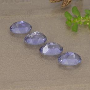 Iolite Gemstones in 6 x 4 mm (calibrated) Size for Sale, Iolite Stones in Deep Purple Color