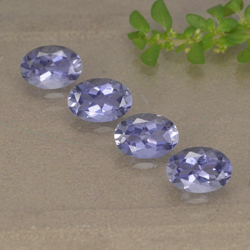Rosaig-violett Iolith Edelstein - 0.4ct Oval facettiert (ID: 499125)