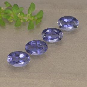 1.49 ctw Violet Iolite Stones, Natural Iolite in Oval Facet Shape for Sale