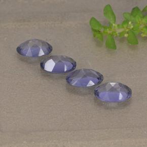 Iolite Gemstones in 6 x 4 mm (calibrated) Size for Sale, Iolite Stones in Deep Purple Color