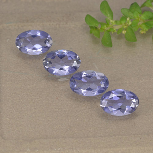 Medium-Light Violet Iolite Gem - 0.3ct Oval Facet (ID: 499131)