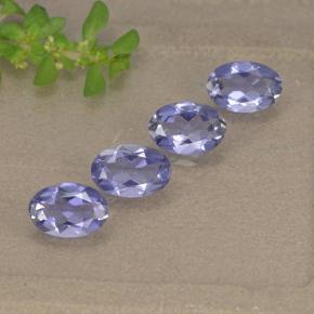 1.28 ctw Violet Iolite Stones, Natural Iolite in Oval Facet Shape for Sale