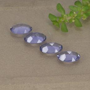 Iolite Gemstones in 6 x 4 mm (calibrated) Size for Sale, Iolite Stones in Medium-Light Violet Color