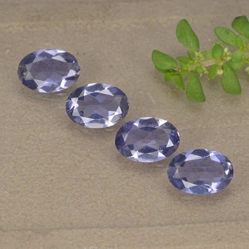 Розовато-фиолетовый Иолит Камень - 0.3ct Фасетный Овал (ID: 499132)