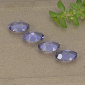 Iolite Gemstones in 6 x 4 mm (calibrated) Size for Sale, Iolite Stones in Pinkish Violet Color