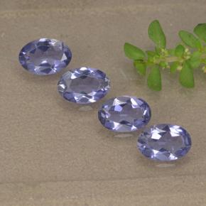 Dark Bluish Purple Iolith Edelstein - 0.3ct Oval facettiert (ID: 499133)