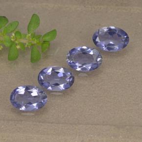 1.34 ctw Violet Iolite Stones, Natural Iolite in Oval Facet Shape for Sale