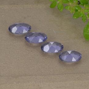 Iolite Gemstones in 6 x 4 mm (calibrated) Size for Sale, Iolite Stones in Dark Bluish Purple Color