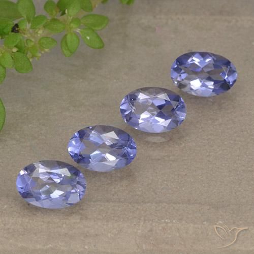 1.66 ctw Violet Iolite Stones, Natural Iolite in Oval Facet Shape for Sale