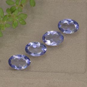1.34 ctw Violet Iolite Stones, Natural Iolite in Oval Facet Shape for Sale