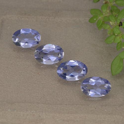 Dark Bluish Purple Иолит Камень - 0.3ct Фасетный Овал (ID: 499137)