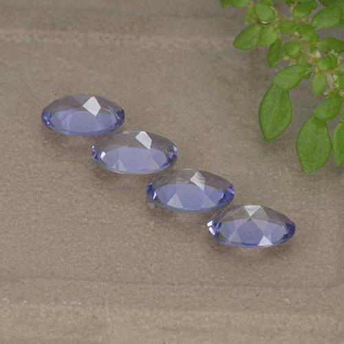 Iolite Gemstones in 6 x 4.1 mm Size for Sale, Iolite Stones in Dark Bluish Purple Color