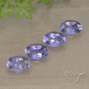 1.56 ctw Violet Iolite Stones, Natural Iolite in Oval Facet Shape for Sale