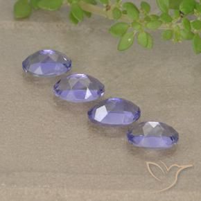 Iolite Gemstones in 5.8 x 3.9 mm Size for Sale, Iolite Stones in Medium-Light Violet Color