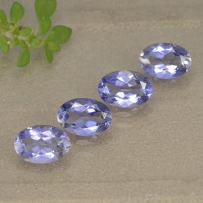 1.68 ctw Violet Iolite Stones, Natural Iolite in Oval Facet Shape for Sale