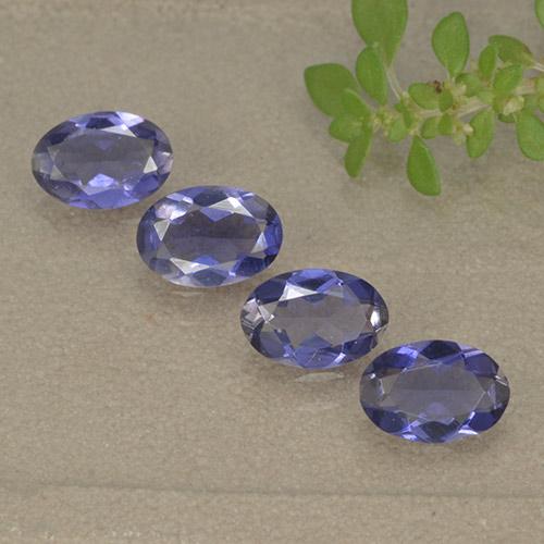 Deep Purple Iolite Gem - 0.3ct Oval Facet (ID: 499145)