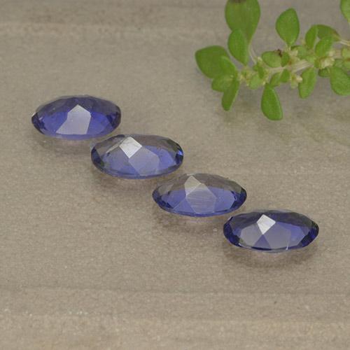 Iolite Gemstones in 6 x 4 mm (calibrated) Size for Sale, Iolite Stones in Deep Purple Color