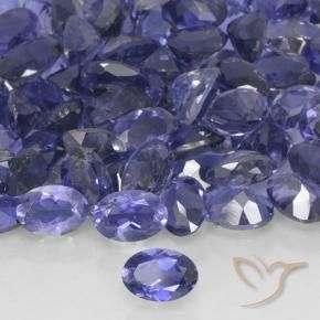 3.18 ctw Blue Iolite Stones, Natural Iolite in Oval Facet Shape for Sale