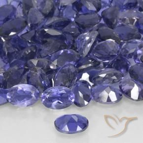 Iolite Gemstones in 6 x 4 mm (calibrated) Size for Sale, Iolite Stones in Silverish Blue Color