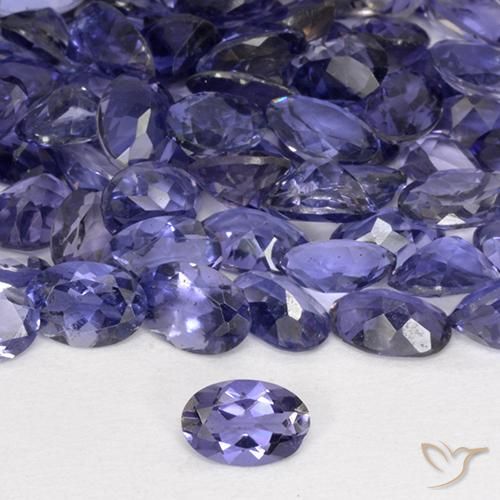 1.87 ct Oval Cut Iolite, 6.1 x 4.1 mm From Madagascar, Photo A