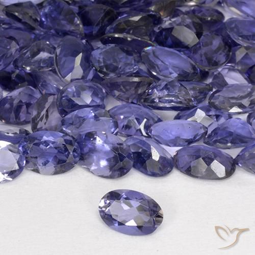 violet blue colour Iolite cushion gemstone Natural Iolite faceted Cushion shape loose gemstone 3.10 carat 8.5\u00d711.7\u00d75 mm VVS quality AAA