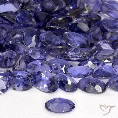 Iolite Gemstone in 6 x 4 mm (calibrated) Size for Sale, Iolite Stone in Deep Purple Color