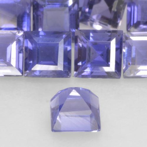 Iolite Gemstone in 3.2 x 3.1 mm Size for Sale, Iolite Stone in Intense Violet Blue Color