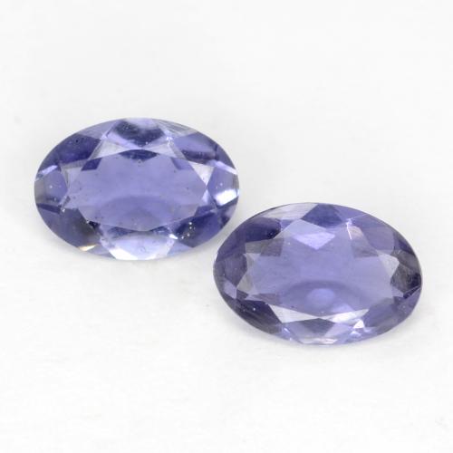 Silverish Blue Иолит Камень - 0.3ct Фасетный Овал (ID: 548688)