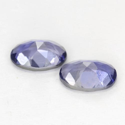 Iolite Gemstones in 6 x 4.2 mm Size for Sale, Iolite Stones in Silverish Blue Color
