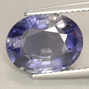 3.58 ct Violet Iolite Gemstone, Iolite Gem in Oval Facet Shape for Sale.