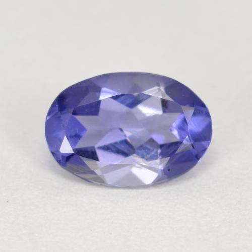 Intense Violet Blue Иолит Камень - 0.4ct Фасетный Овал (ID: 568873)