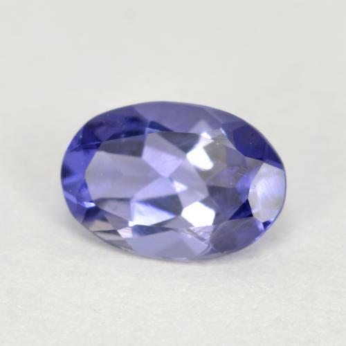 0.39 ct Blue Iolite Stone, Natural Iolite in Oval Facet Shape for Sale