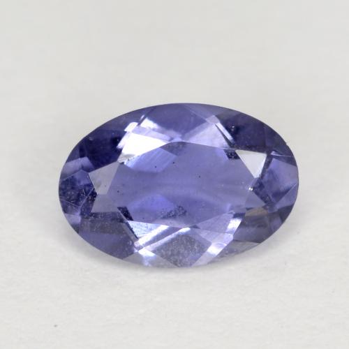 أزرق فضى إيوليت حجر كريم - 0.4ct وجه بيضاوى (ID: 569217)
