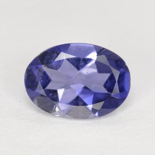 Фиолетово-синий Иолит Камень - 0.3ct Фасетный Овал (ID: 569222)