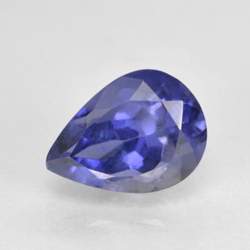 Violet Bleu Iolite gemme - 0.7ct Poire facette (ID: 573816)