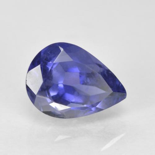 0.70 ct Blue Iolite Stone, Natural Iolite in Pear Facet Shape for Sale