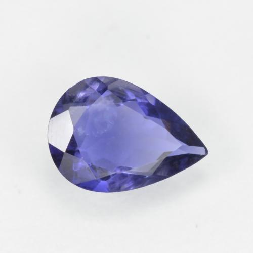 0.49 ct Blue Iolite Stone, Natural Iolite in Pear Facet Shape for Sale