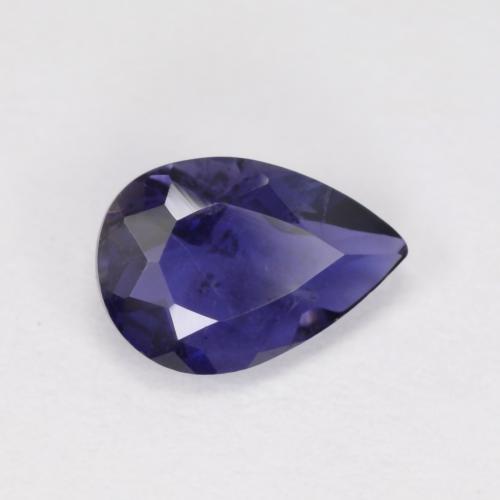 Темно-синий Иолит Камень - 0.5ct Фасетная Груша (ID: 573902)