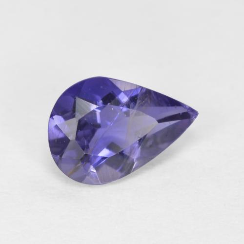 0.48 ct Blue Iolite Stone, Natural Iolite in Pear Facet Shape for Sale